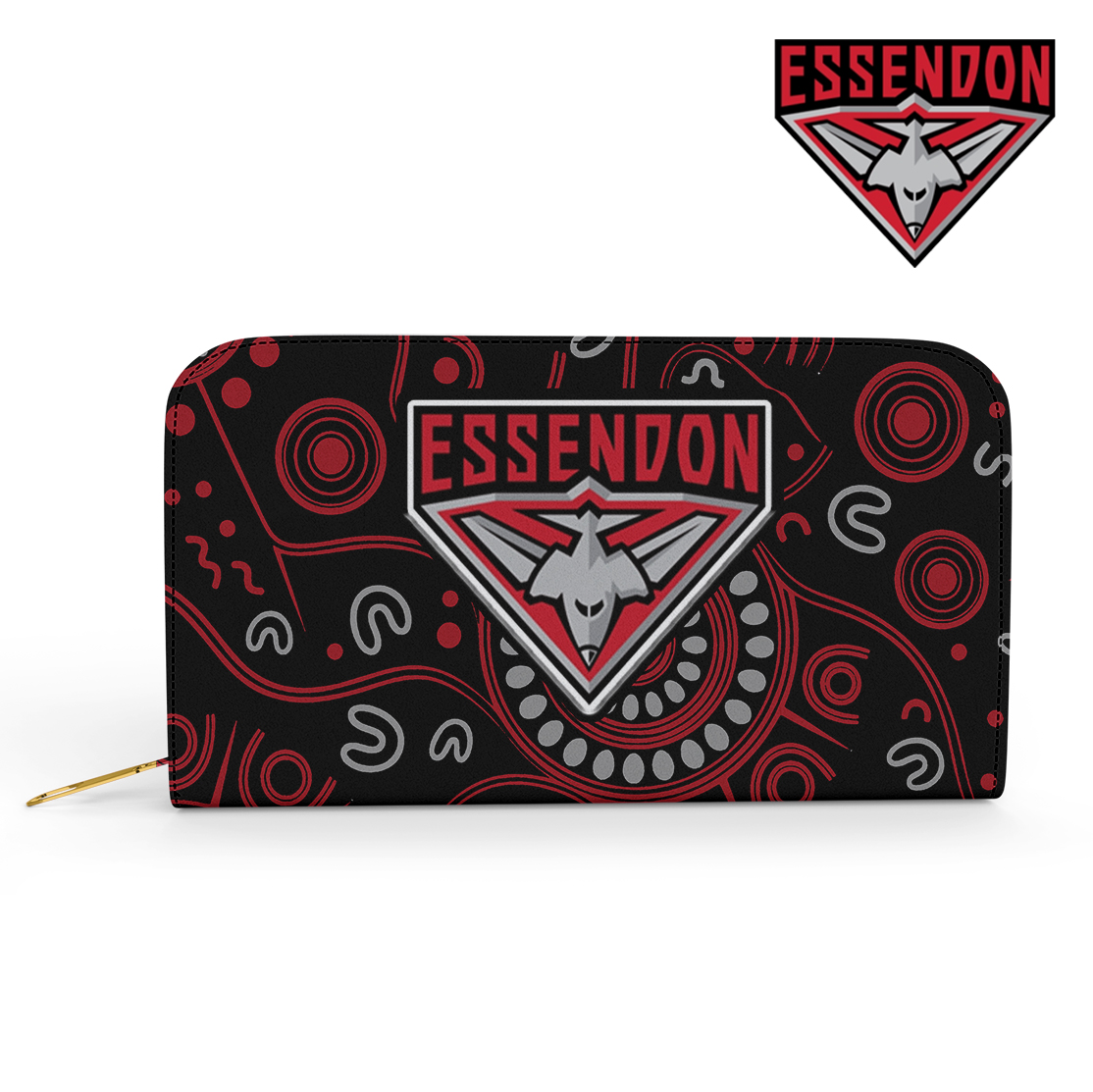 Auspiritmerch Essendon Personalized Clutch Purse Gift For Fans