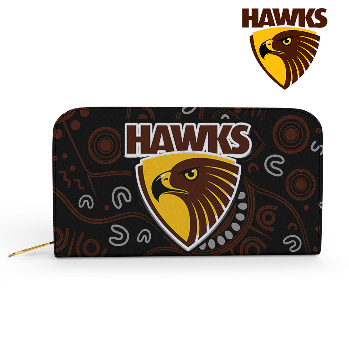 Auspiritmerch Hawthorn Hawks Personalized Clutch Purse Gift For Fans
