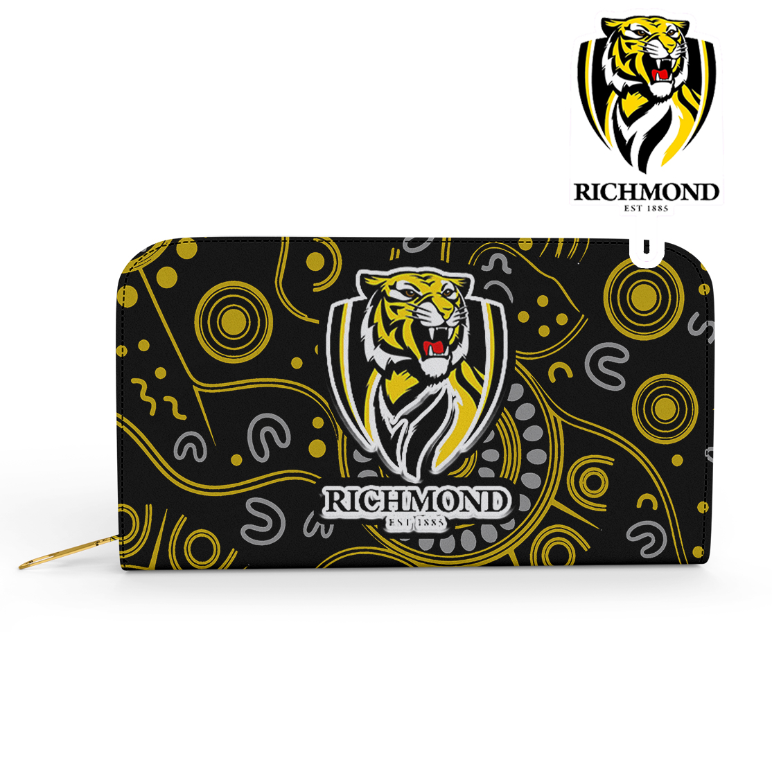 Auspiritmerch Richmond Tigers Personalized Clutch Purse Gift For Fans