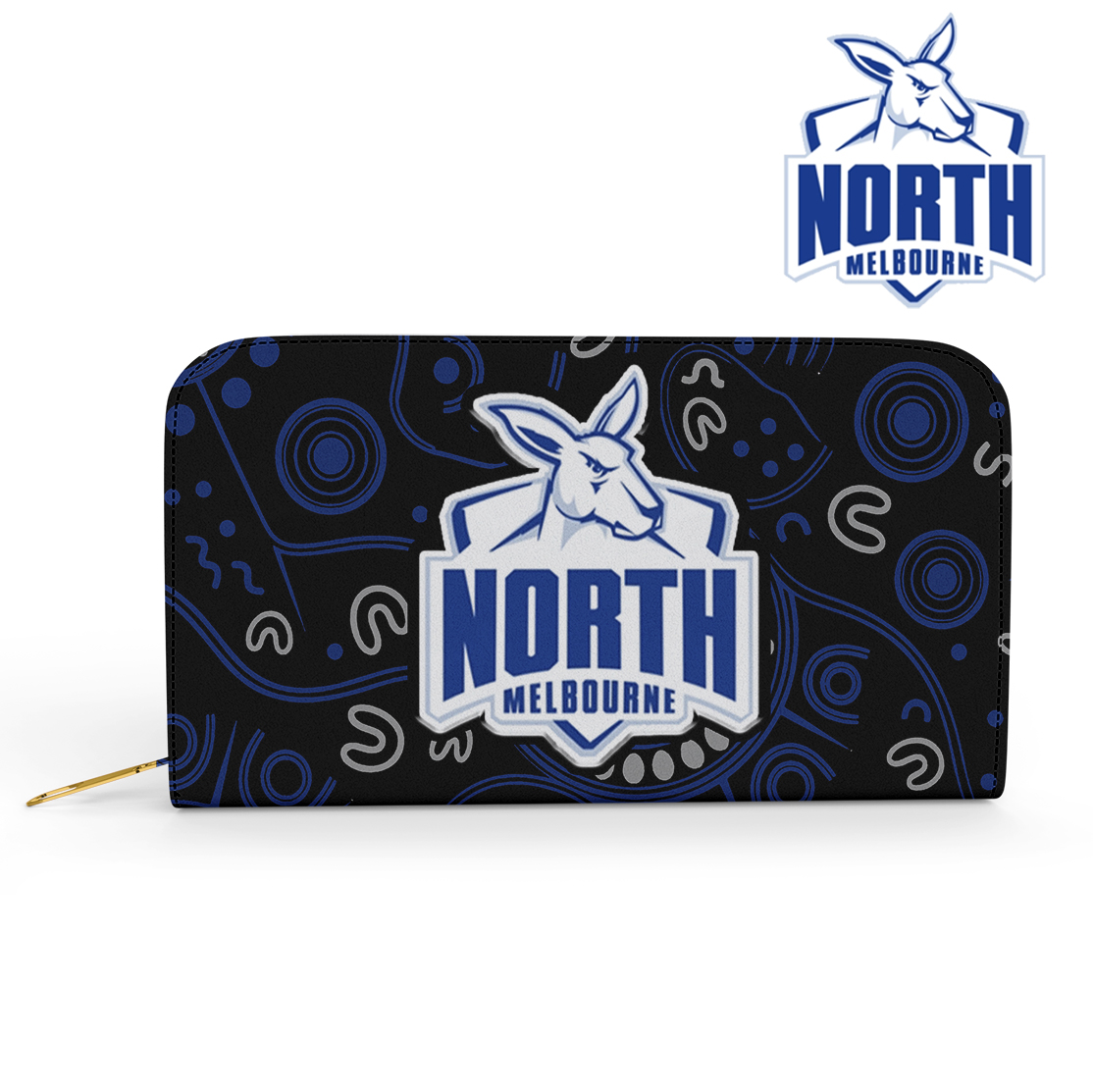 Auspiritmerch North Melbourne Personalized Clutch Purse Gift For Fans