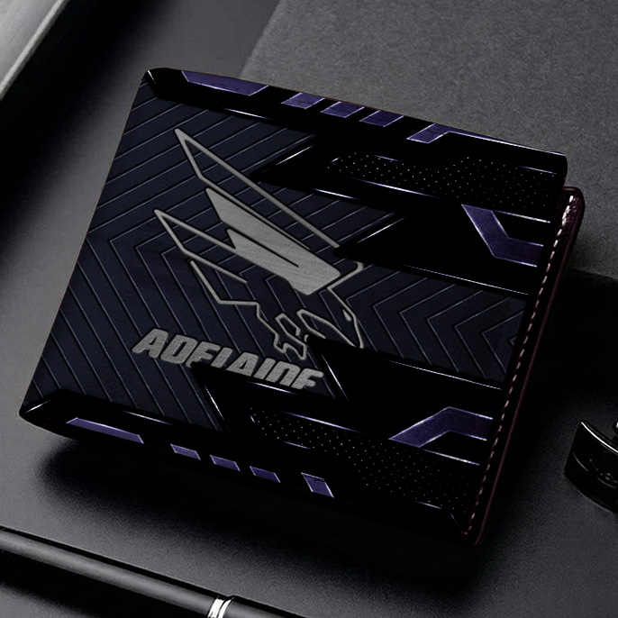 Auspiritmerch Adelaide Crows Personalized Leather Wallet Gift For Fans