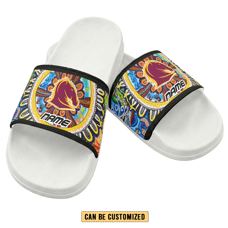 Auspiritmerch Brisbane Broncos Personalized Sports Slippers Gift For Fans