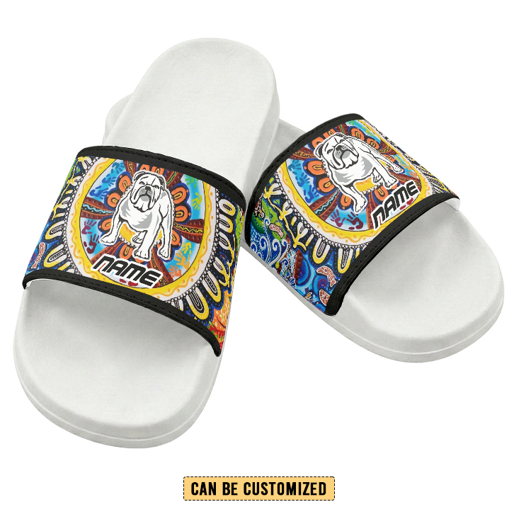 Auspiritmerch Canterbury-Bankstown Bulldogs Personalized Sports Slippers Gift For Fans