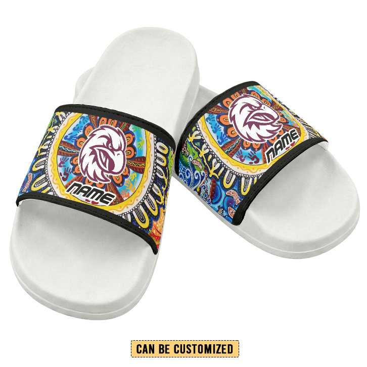 Auspiritmerch Manly Warringah Sea Eagles Personalized Sports Slippers Gift For Fans