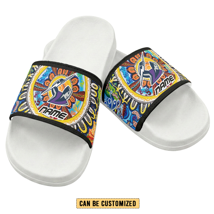 Auspiritmerch Melbourne Storm Personalized Sports Slippers Gift For Fans