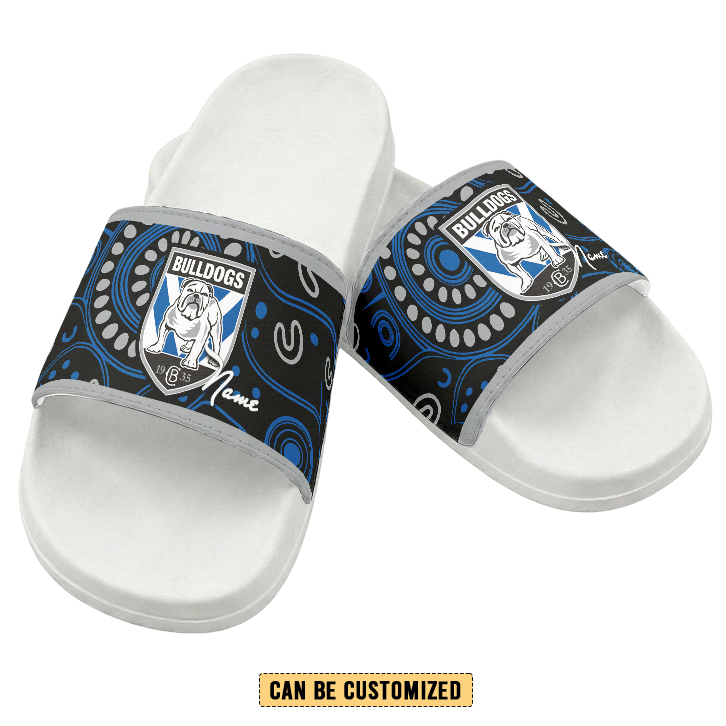 Auspiritmerch Canterbury-Bankstown Bulldogs Personalized Sports Slippers Gift For Fans