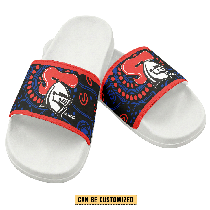 Auspiritmerch Newcastle Knights Personalized Sports Slippers Gift For Fans