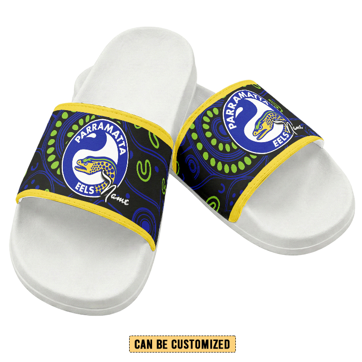 Auspiritmerch Parramatta Eels Personalized Sports Slippers Gift For Fans