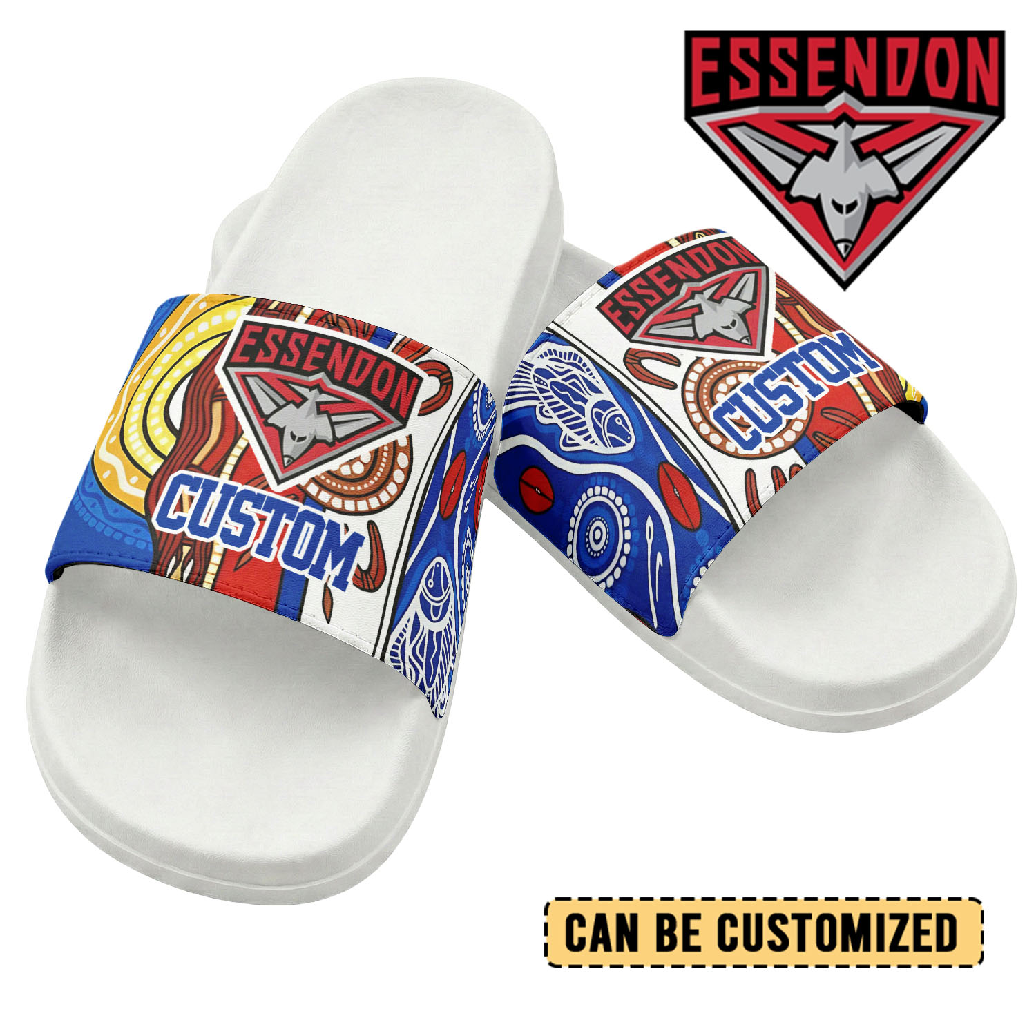 Auspiritmerch Essendon Personalized Sports Slippers Gift For Fans