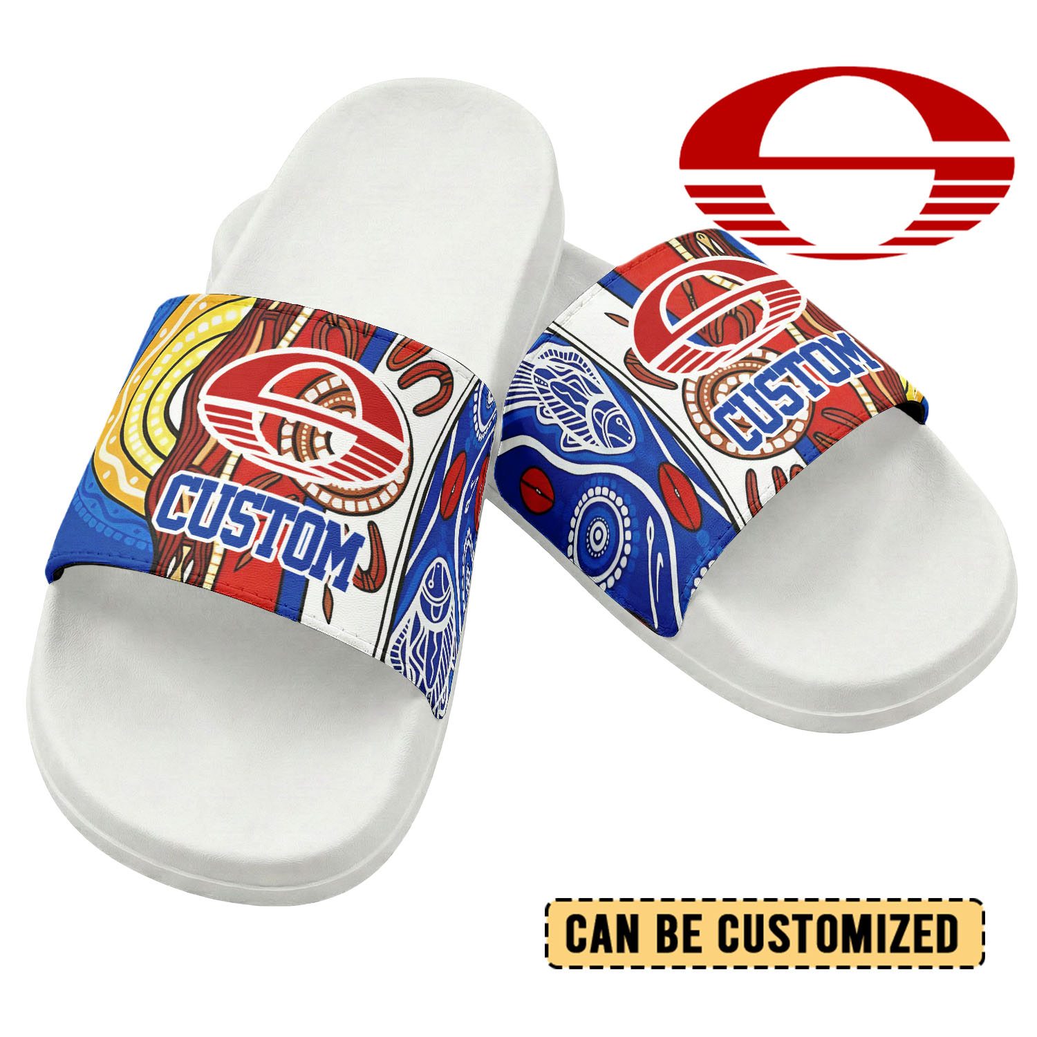 Auspiritmerch Gold Coast Suns Personalized Sports Slippers Gift For Fans