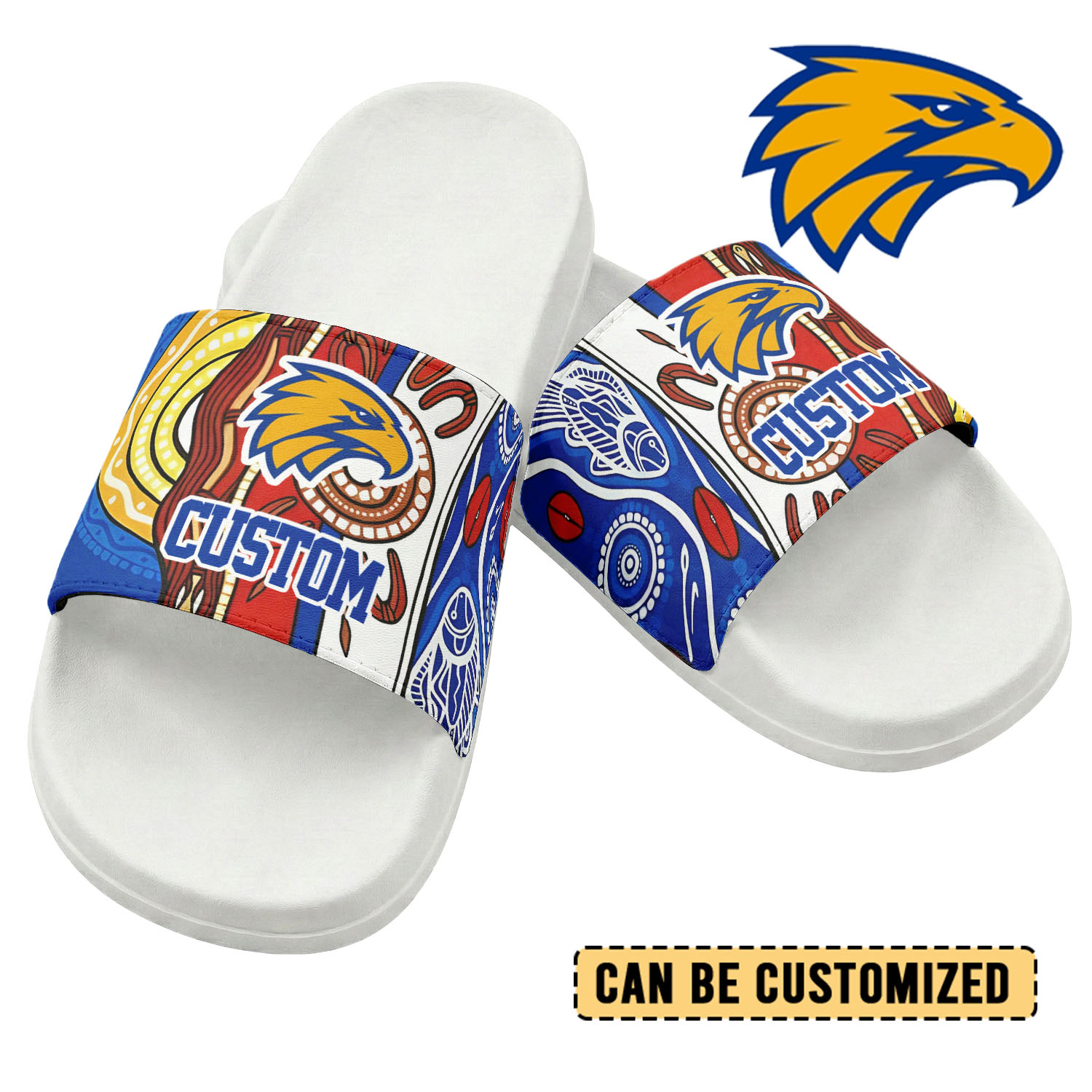 Auspiritmerch West Coast Eagles Personalized Sports Slippers Gift For Fans