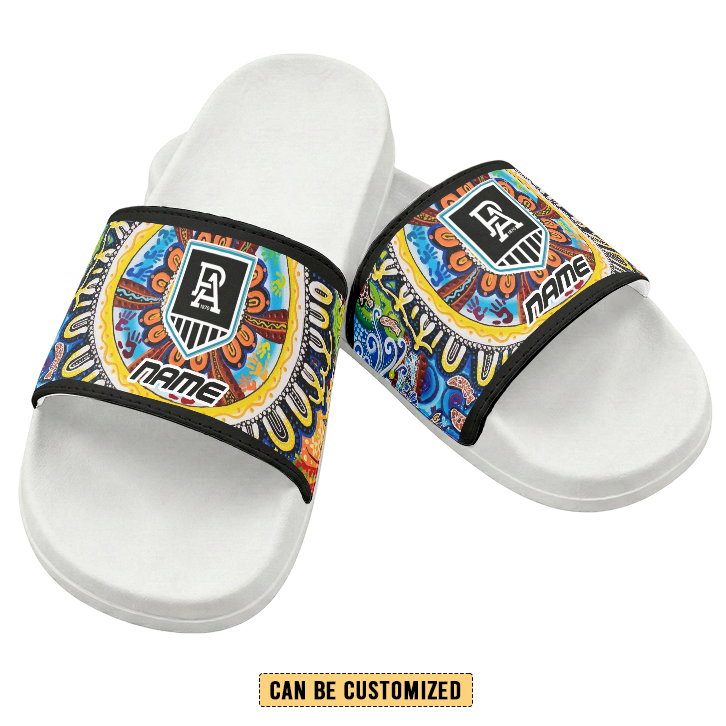 Auspiritmerch Port Adelaide Personalized Sports Slippers Gift For Fans