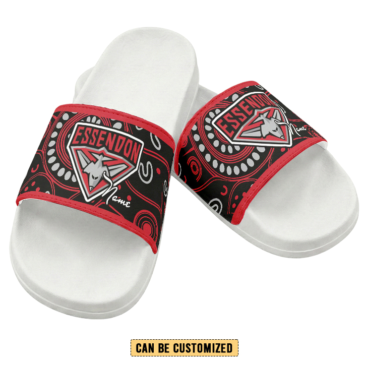 Auspiritmerch Essendon Personalized Sports Slippers Gift For Fans