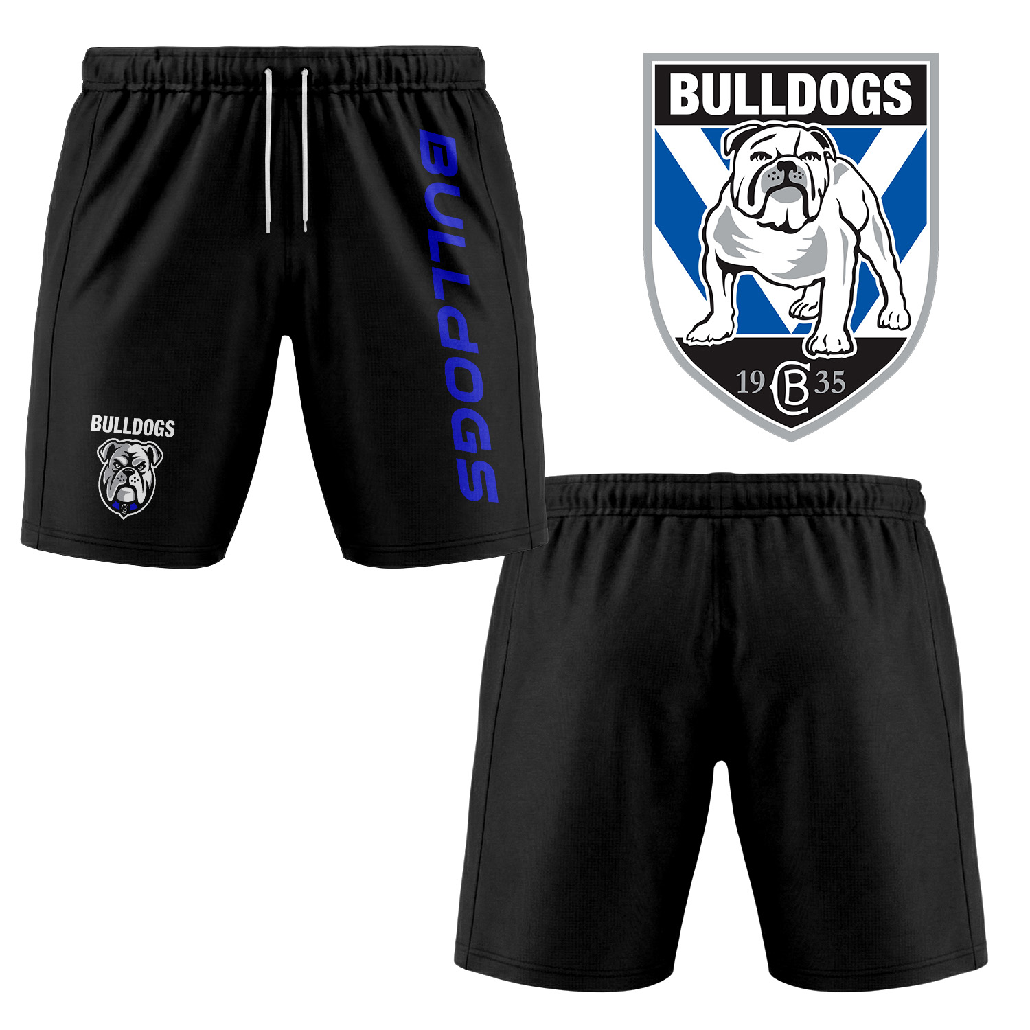 Auspiritmerch Canterbury-Bankstown Bulldogs Personalized Short Pants Gift For Fans