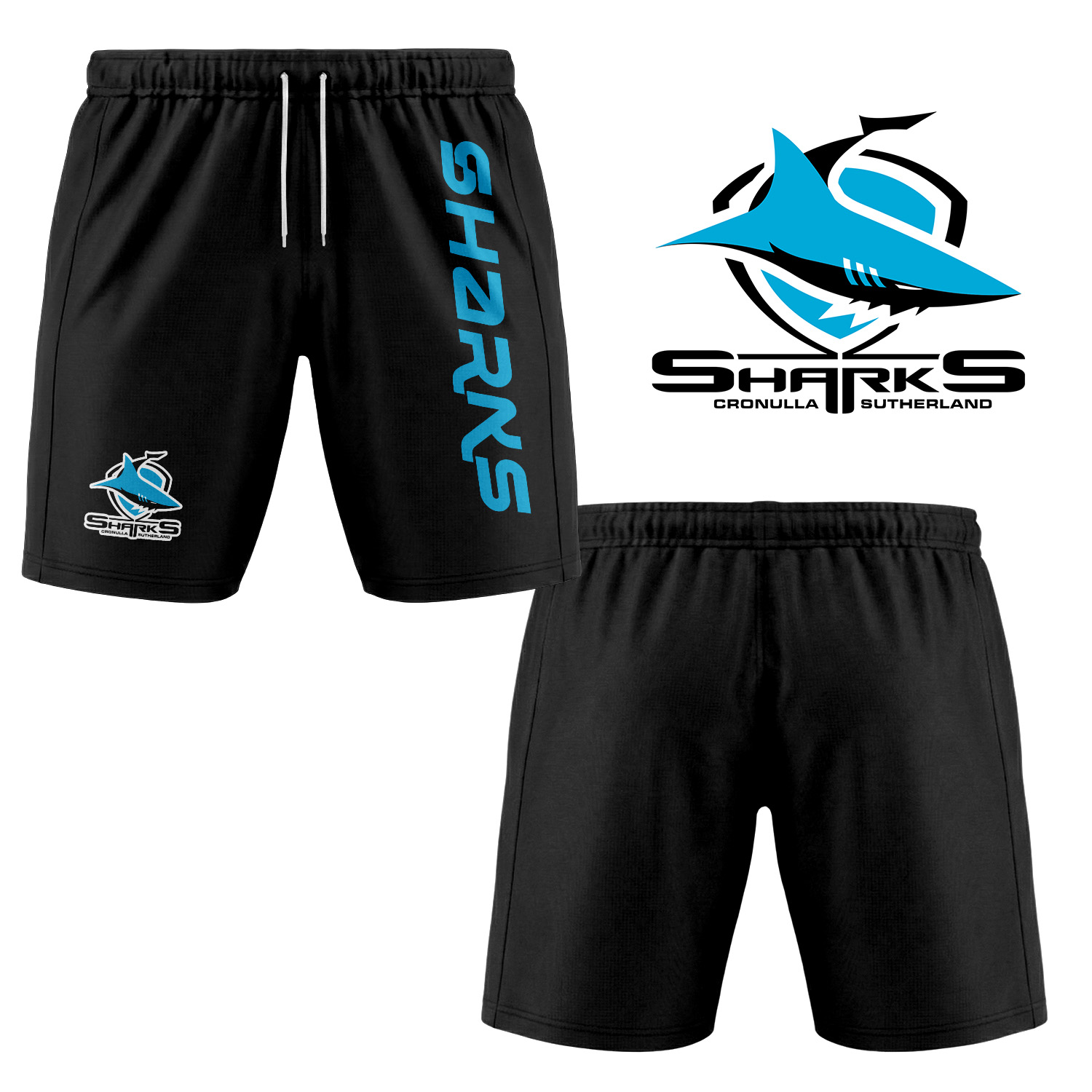 Auspiritmerch Cronulla-Sutherland Sharks Personalized Short Pants Gift For Fans