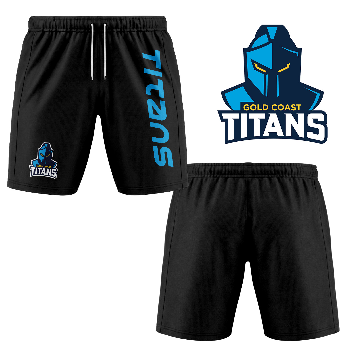 Auspiritmerch Gold Coast Titans Personalized Short Pants Gift For Fans