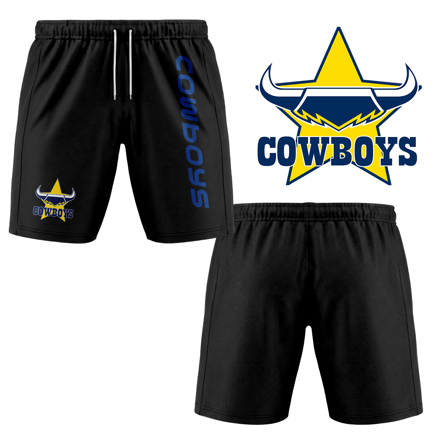 Auspiritmerch North Queensland Cowboys Personalized Short Pants Gift For Fans
