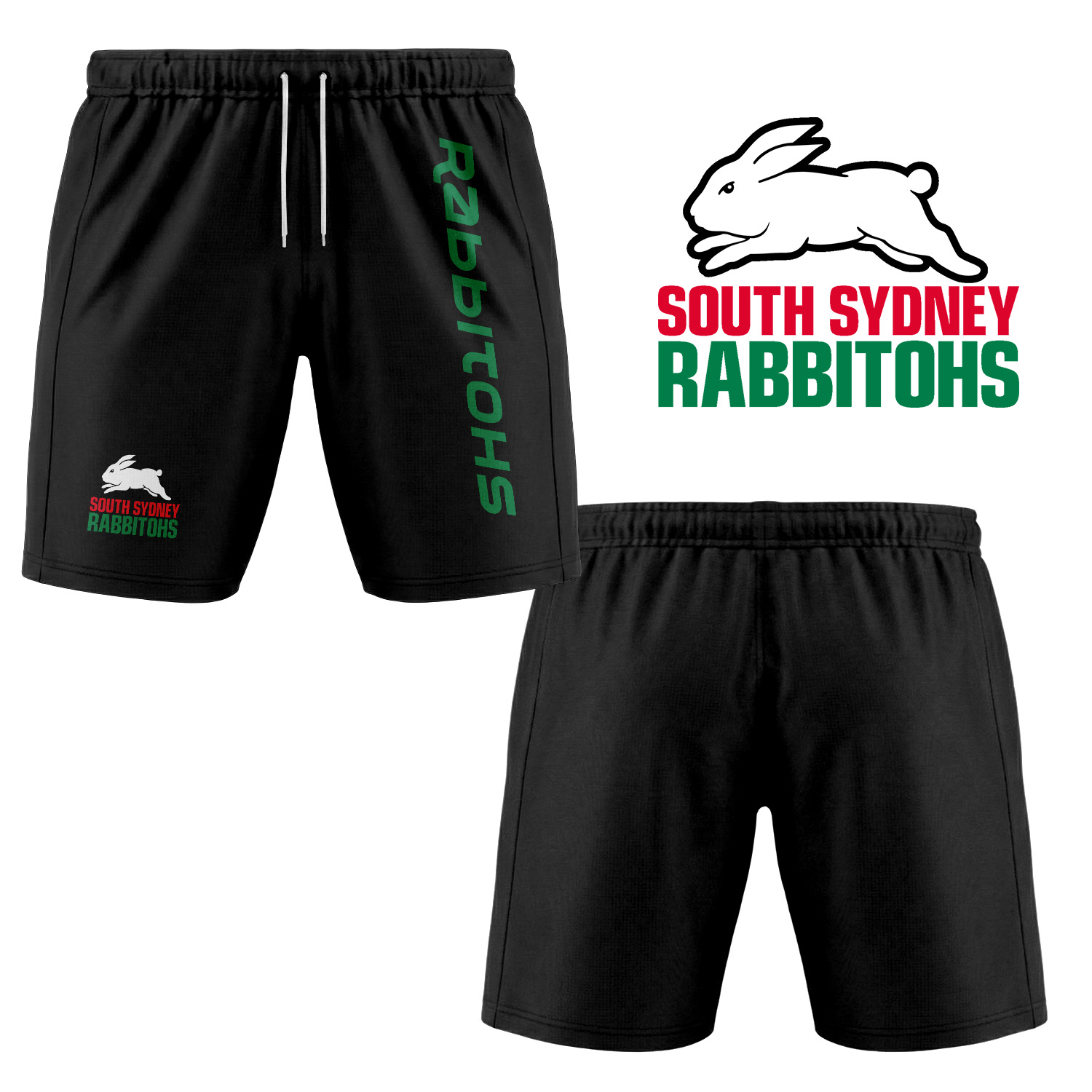 Auspiritmerch South Sydney Rabbitohs Personalized Short Pants Gift For Fans