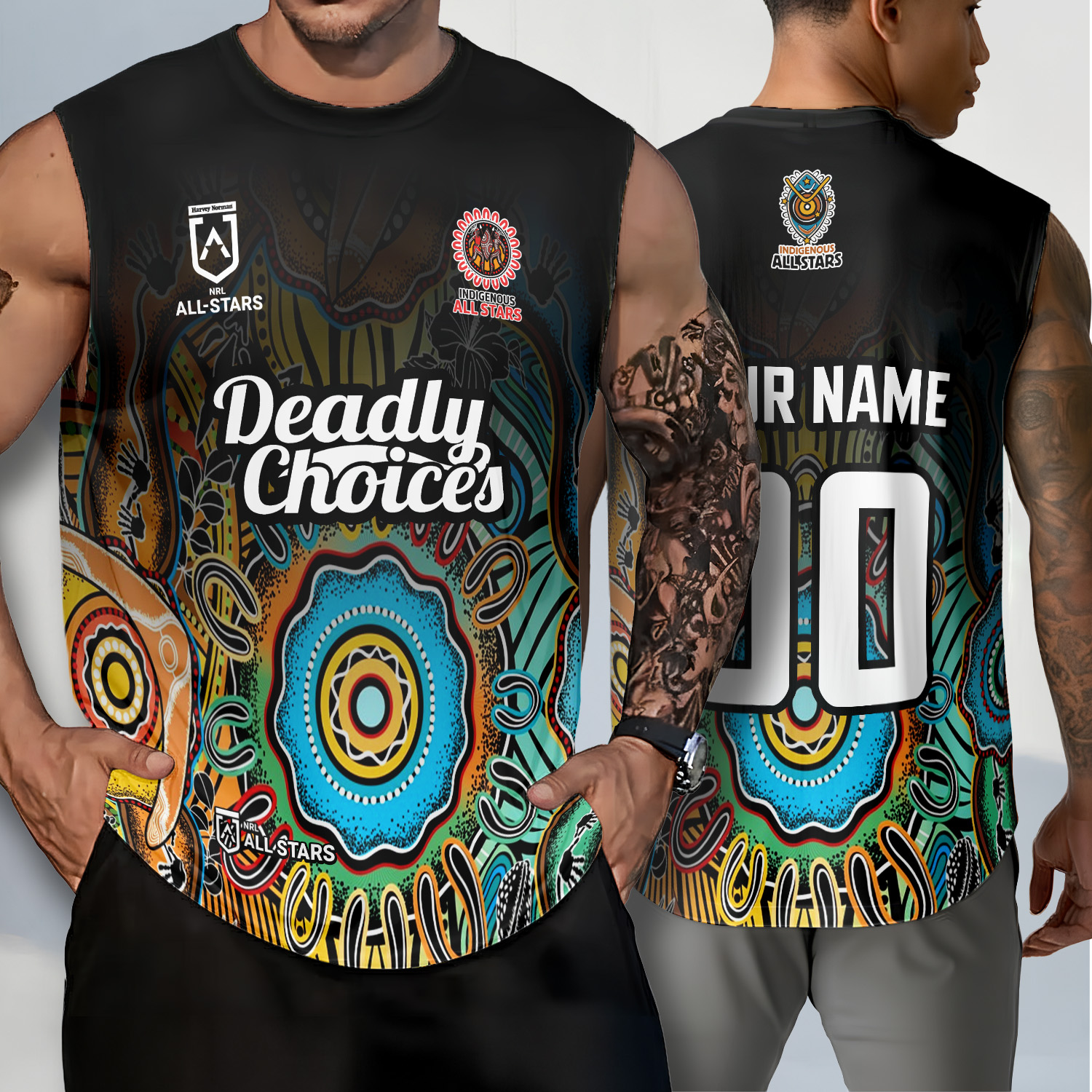 Auspiritmerch Indegenous All Stars Personalized Tank Top Gift For Fans