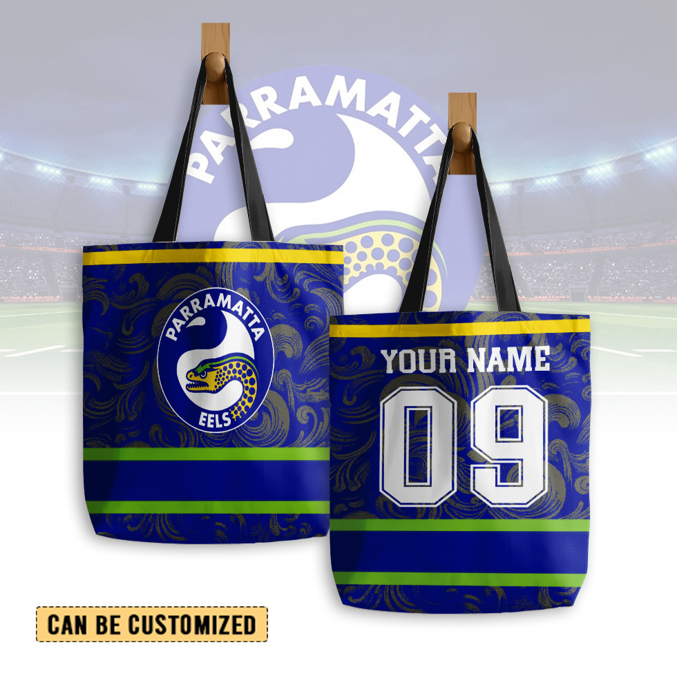 Auspiritmerch Parramatta Eels Personalized Tote Bags Gift For Fans