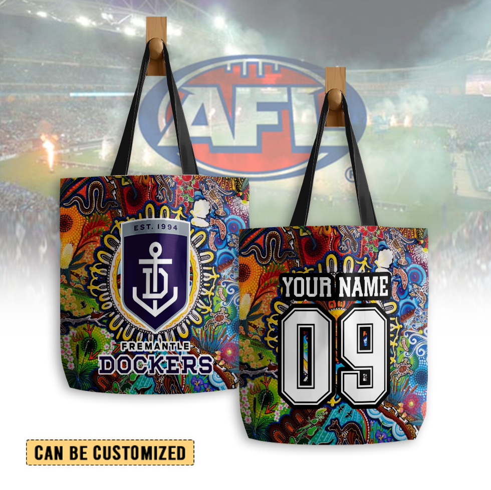 Auspiritmerch Fremantle Dockers Personalized Tote Bags Gift For Fans