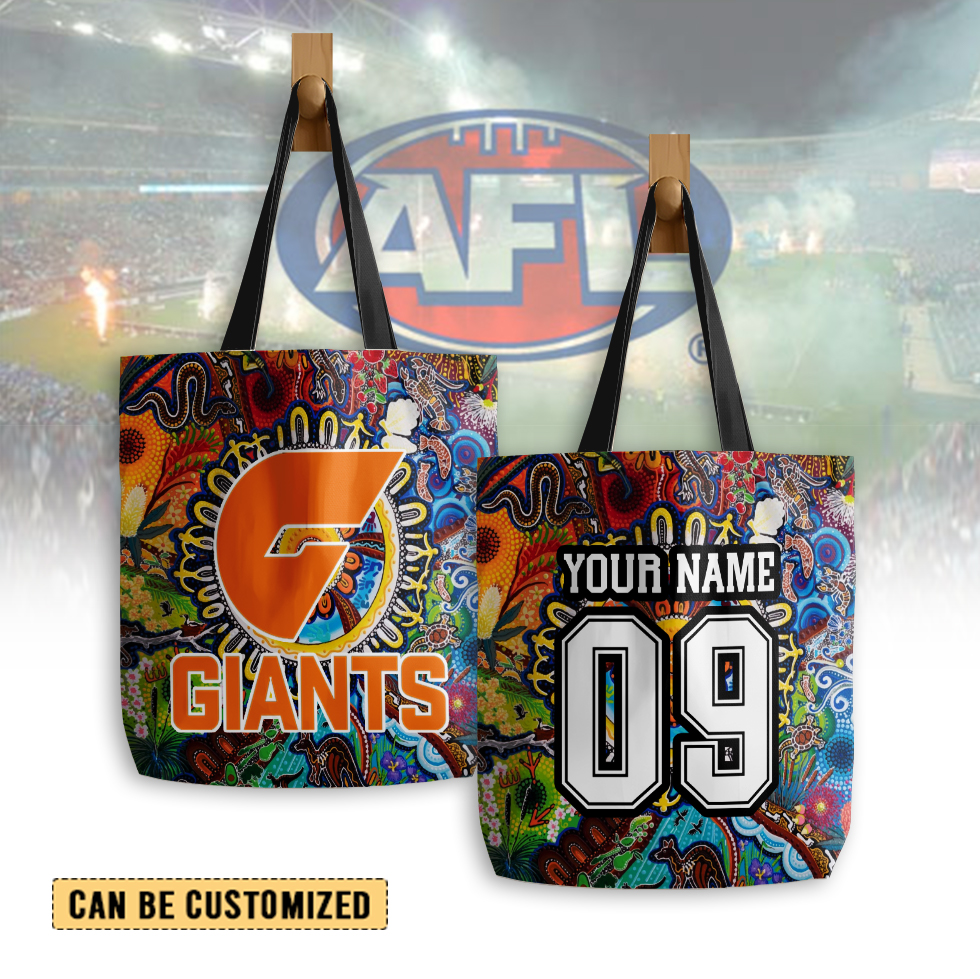 Auspiritmerch GWS Giants Personalized Tote Bags Gift For Fans