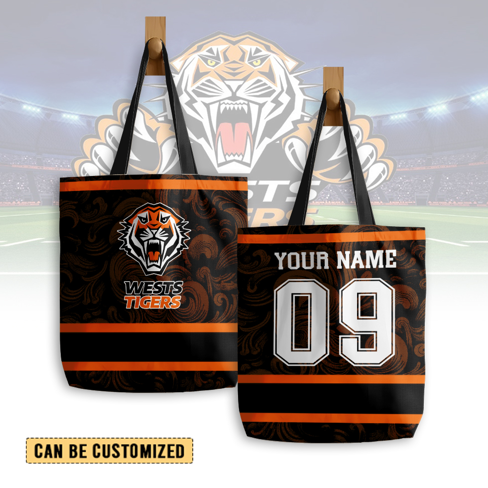 Auspiritmerch Wests Tigers Personalized Tote Bags Gift For Fans