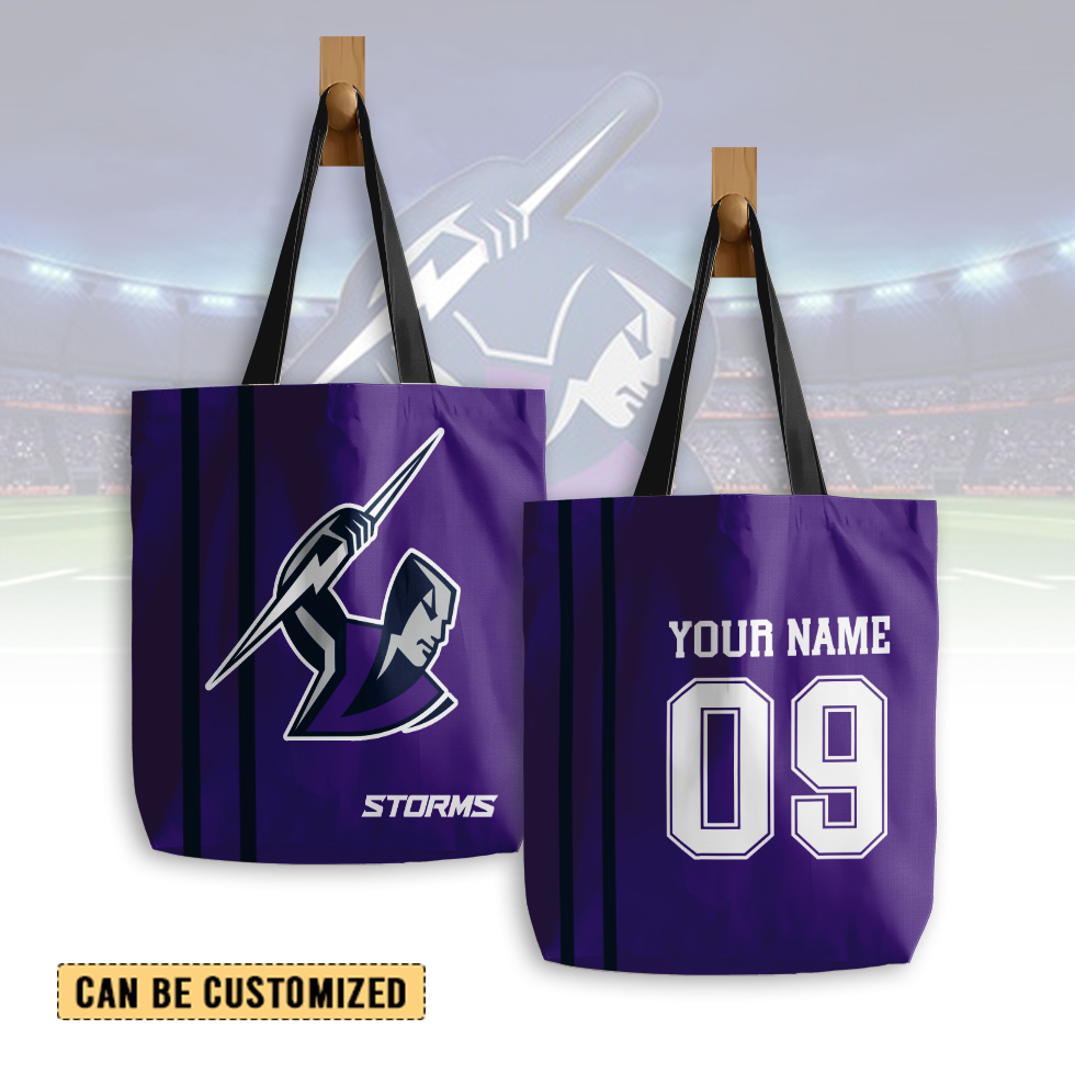 Auspiritmerch Melbourne Storm Personalized Tote Bags Gift For Fans