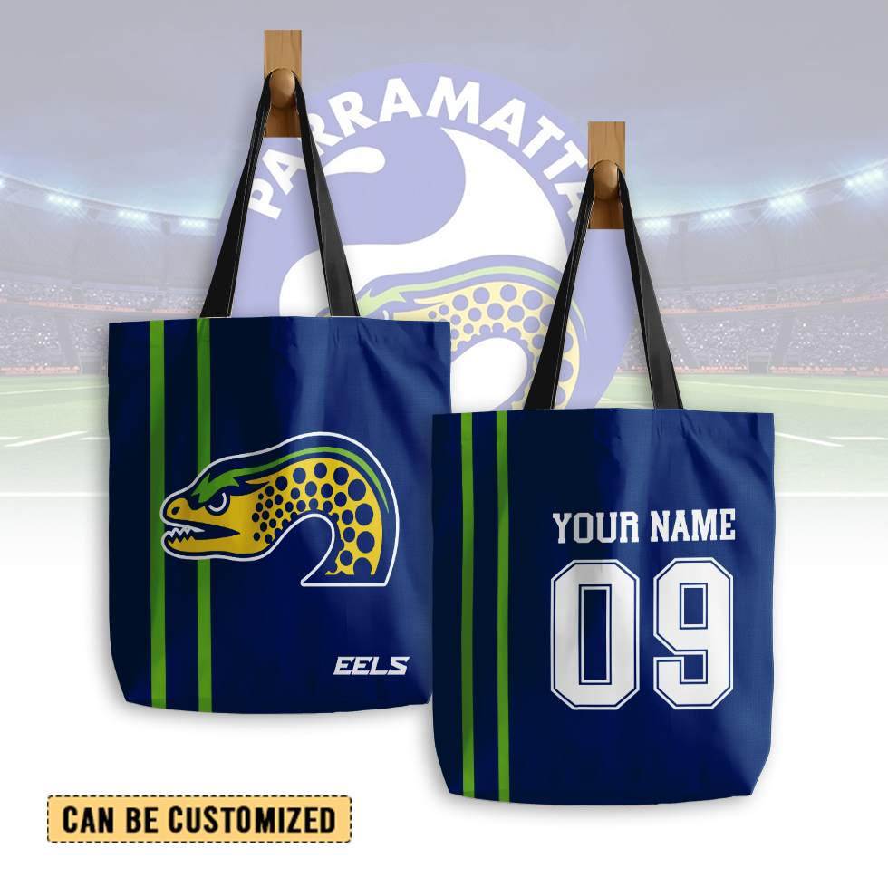 Auspiritmerch Parramatta Eels Personalized Tote Bags Gift For Fans