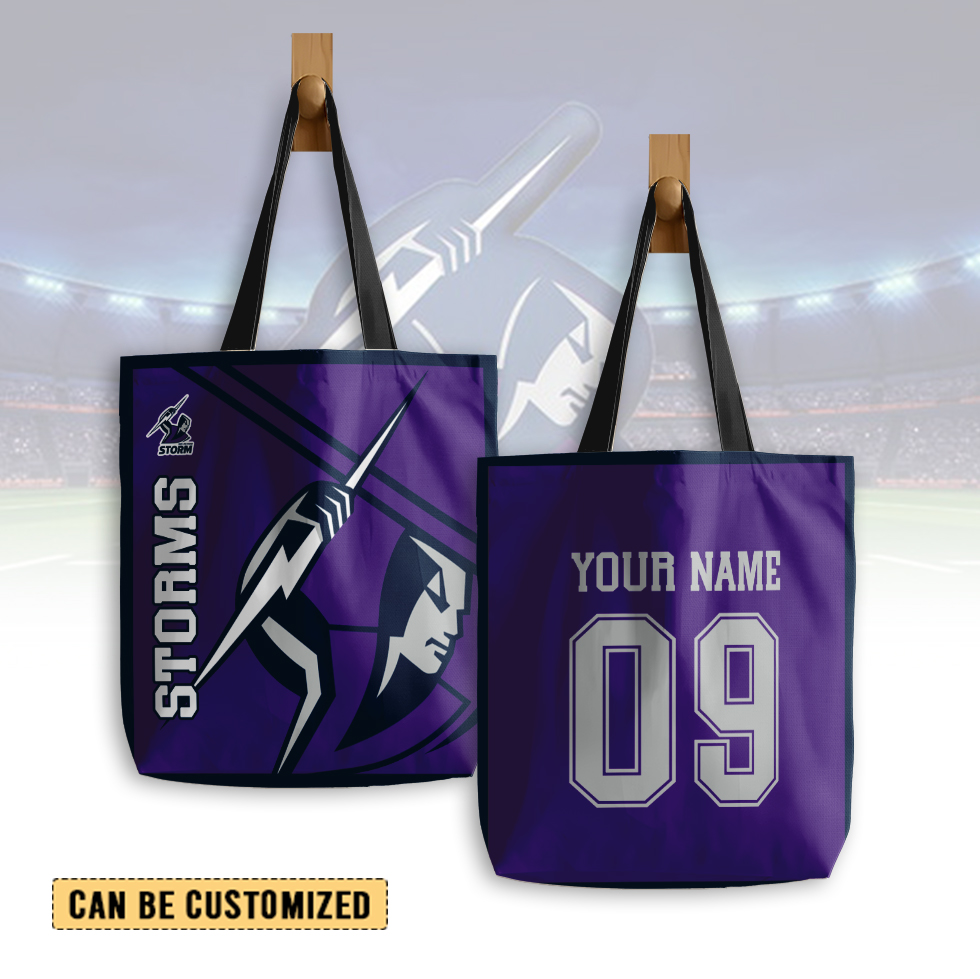 Auspiritmerch Melbourne Storm Personalized Tote Bags Gift For Fans
