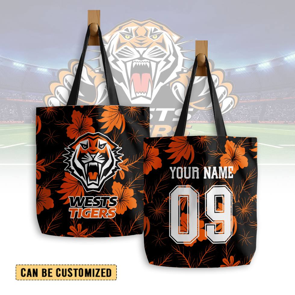 Auspiritmerch Wests Tigers Personalized Tote Bags Gift For Fans