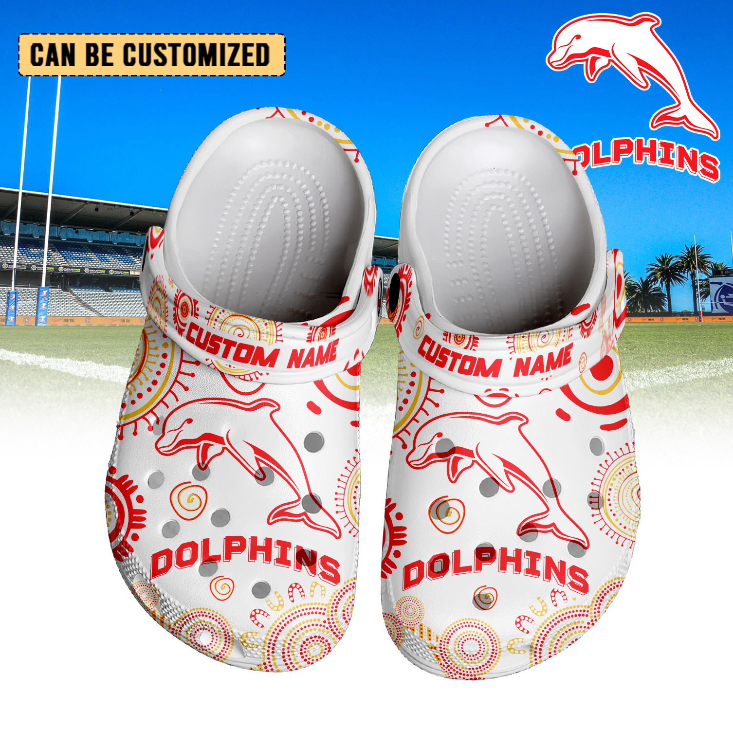 Auspiritmerch Dolphins Crocs Crocband Clogs Shoes Comfortable For Men Women and Kids