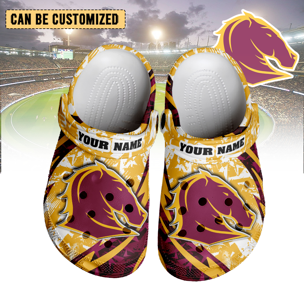 Auspiritmerch Brisbane Broncos Crocs Crocband Clogs Shoes Comfortable For Men Women and Kids