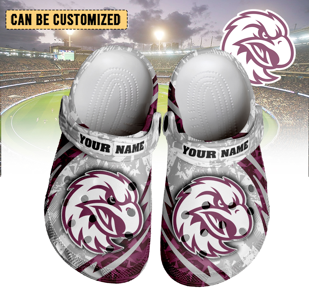 Auspiritmerch Manly Warringah Sea Eagles Crocs Crocband Clogs Shoes Comfortable For Men Women and Kids