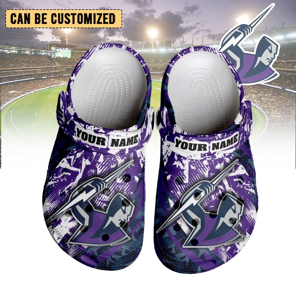 Auspiritmerch Melbourne Storm Crocs Crocband Clogs Shoes Comfortable For Men Women and Kids