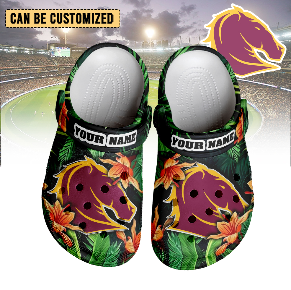 Auspiritmerch Brisbane Broncos Crocs Crocband Clogs Shoes Comfortable For Men Women and Kids