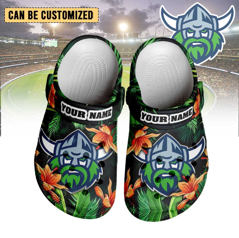 Auspiritmerch Canberra Raiders Crocs Crocband Clogs Shoes Comfortable For Men Women and Kids