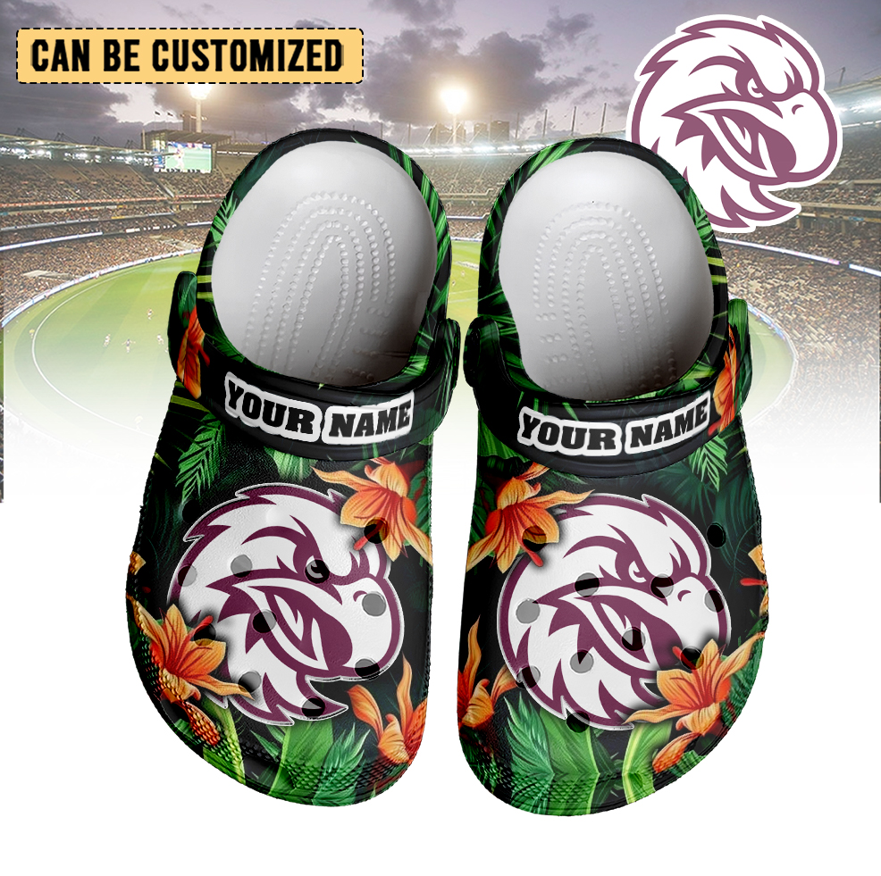 Auspiritmerch Manly Warringah Sea Eagles Crocs Crocband Clogs Shoes Comfortable For Men Women and Kids