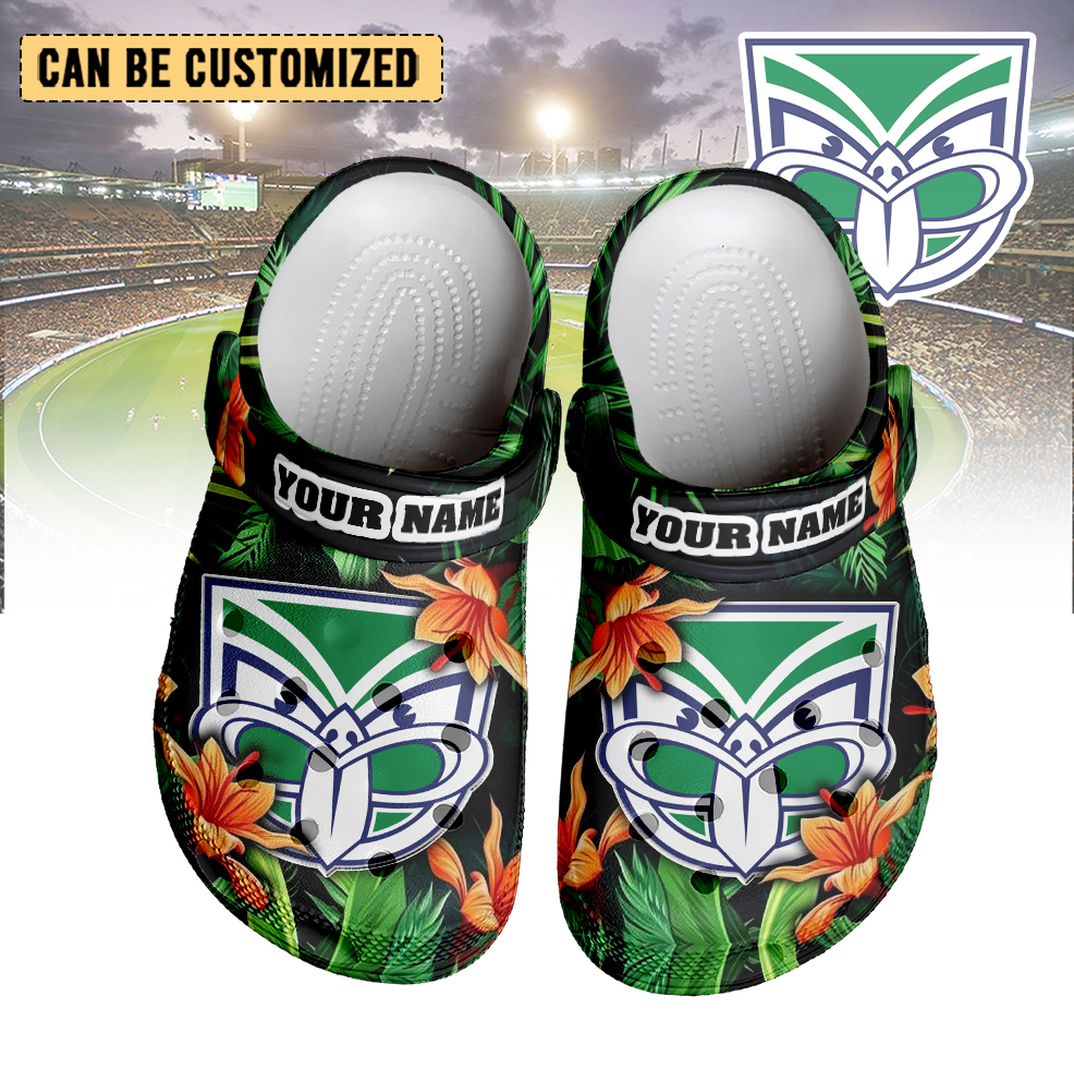 Auspiritmerch New Zealand Warriors Crocs Crocband Clogs Shoes Comfortable For Men Women and Kids