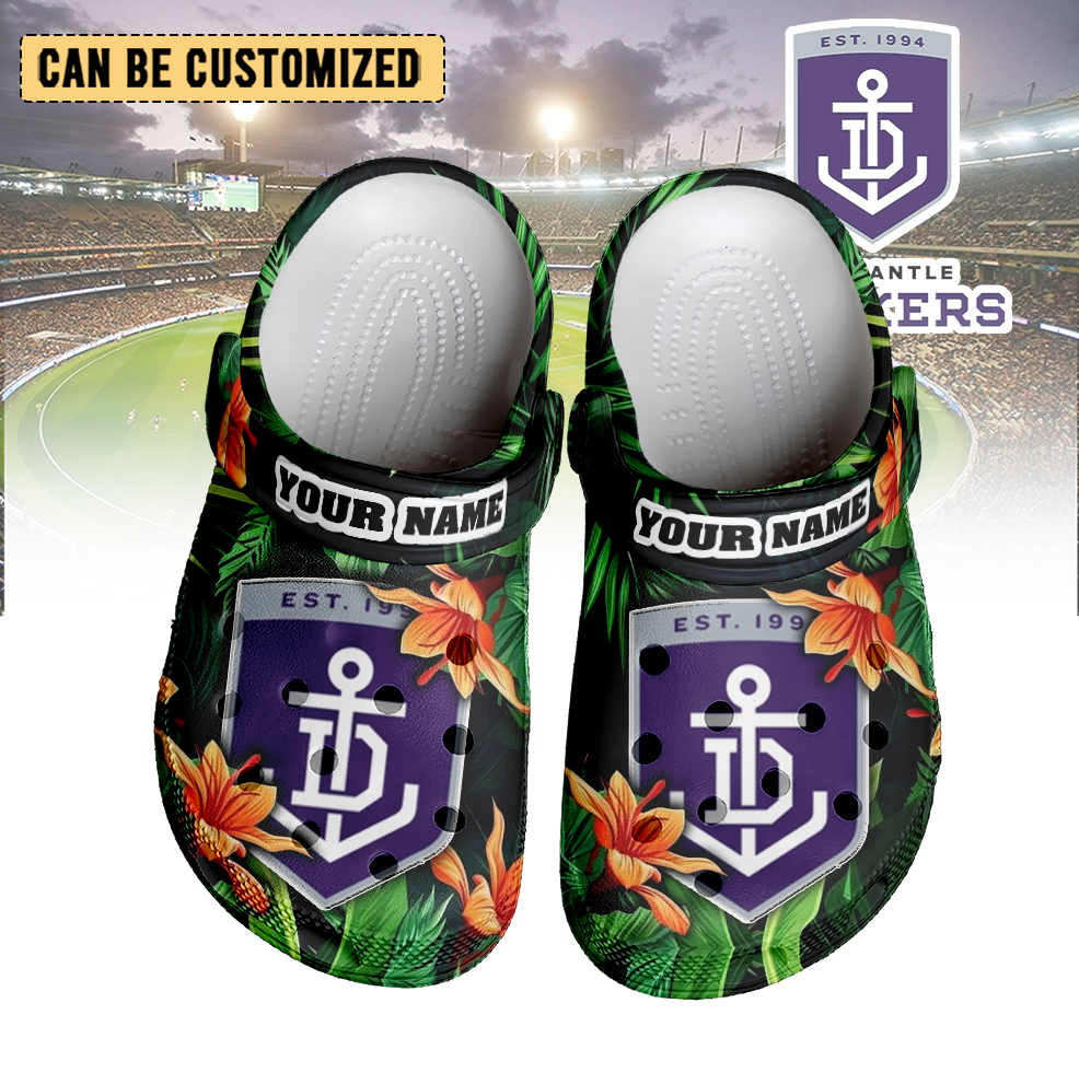 Auspiritmerch Fremantle Dockers Crocs Crocband Clogs Shoes Comfortable For Men Women and Kids