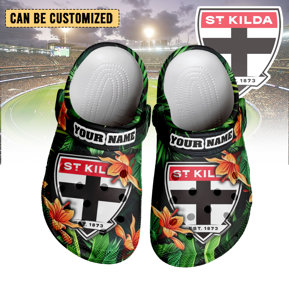 Auspiritmerch St Kilda Saints Crocs Crocband Clogs Shoes Comfortable For Men Women and Kids