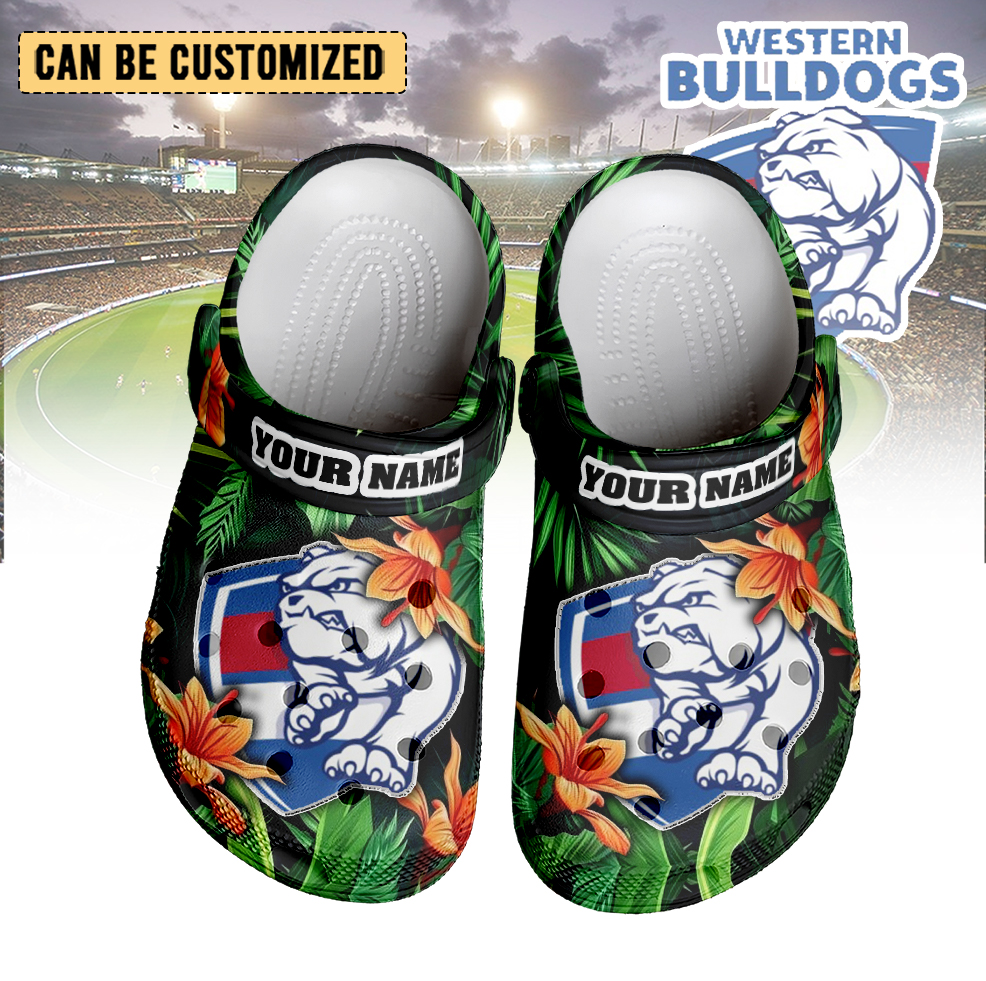Auspiritmerch Western Bulldogs Crocs Crocband Clogs Shoes Comfortable For Men Women and Kids