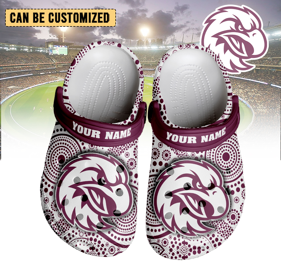 Auspiritmerch Manly Warringah Sea Eagles Crocs Crocband Clogs Shoes Comfortable For Men Women and Kids
