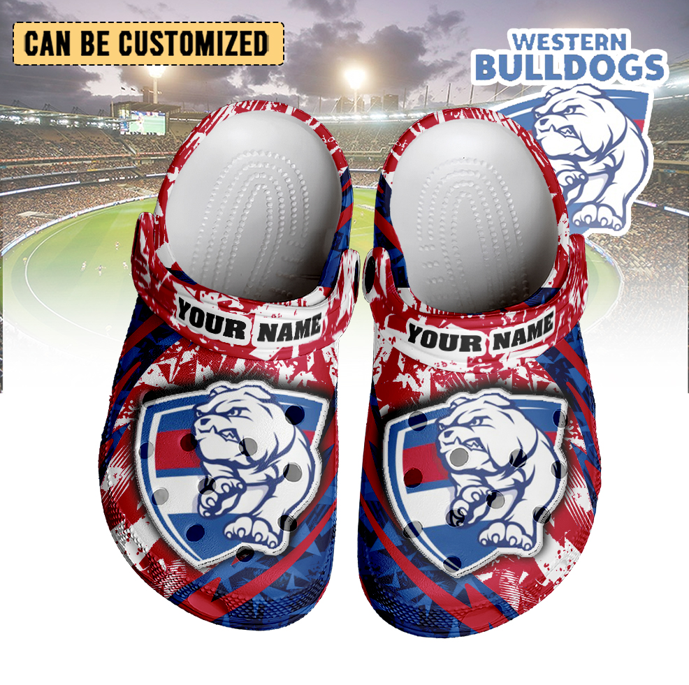 Auspiritmerch Western Bulldogs Crocs Crocband Clogs Shoes Comfortable For Men Women and Kids