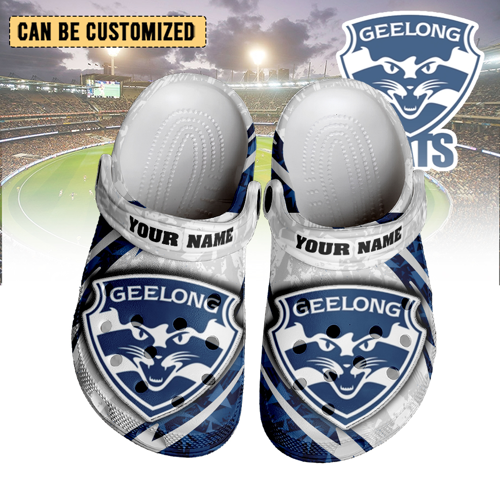 Auspiritmerch Geelong Cats Crocs Crocband Clogs Shoes Comfortable For Men Women and Kids
