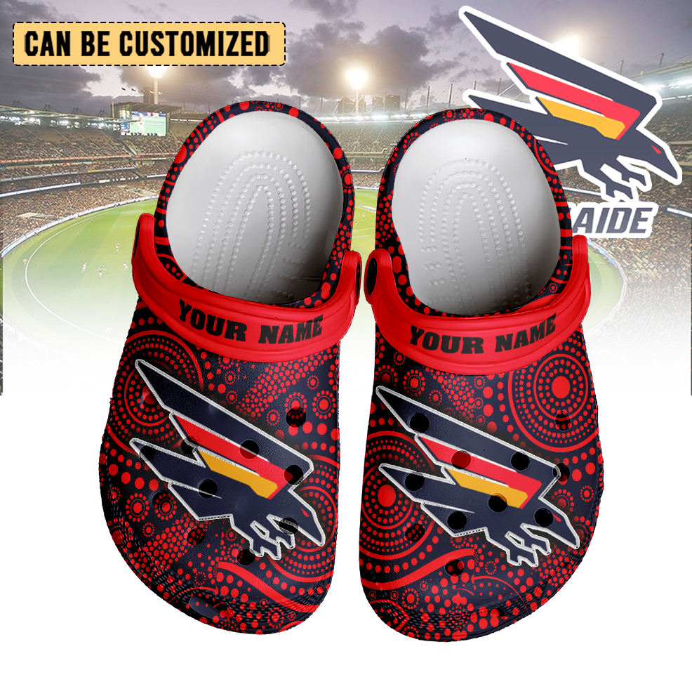 Auspiritmerch Adelaide Crows Crocs Crocband Clogs Shoes Comfortable For Men Women and Kids