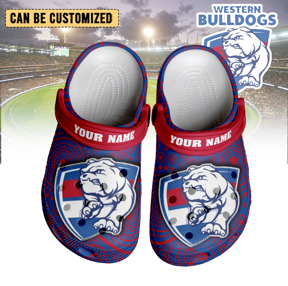 Auspiritmerch Western Bulldogs Crocs Crocband Clogs Shoes Comfortable For Men Women and Kids