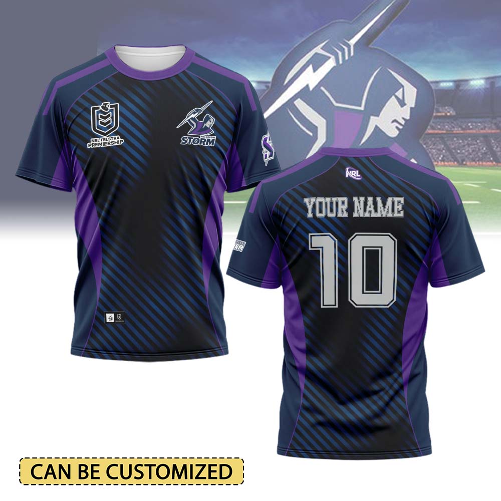 Auspiritmerch Melbourne Storm Personalized T Shirt Gift For Fans
