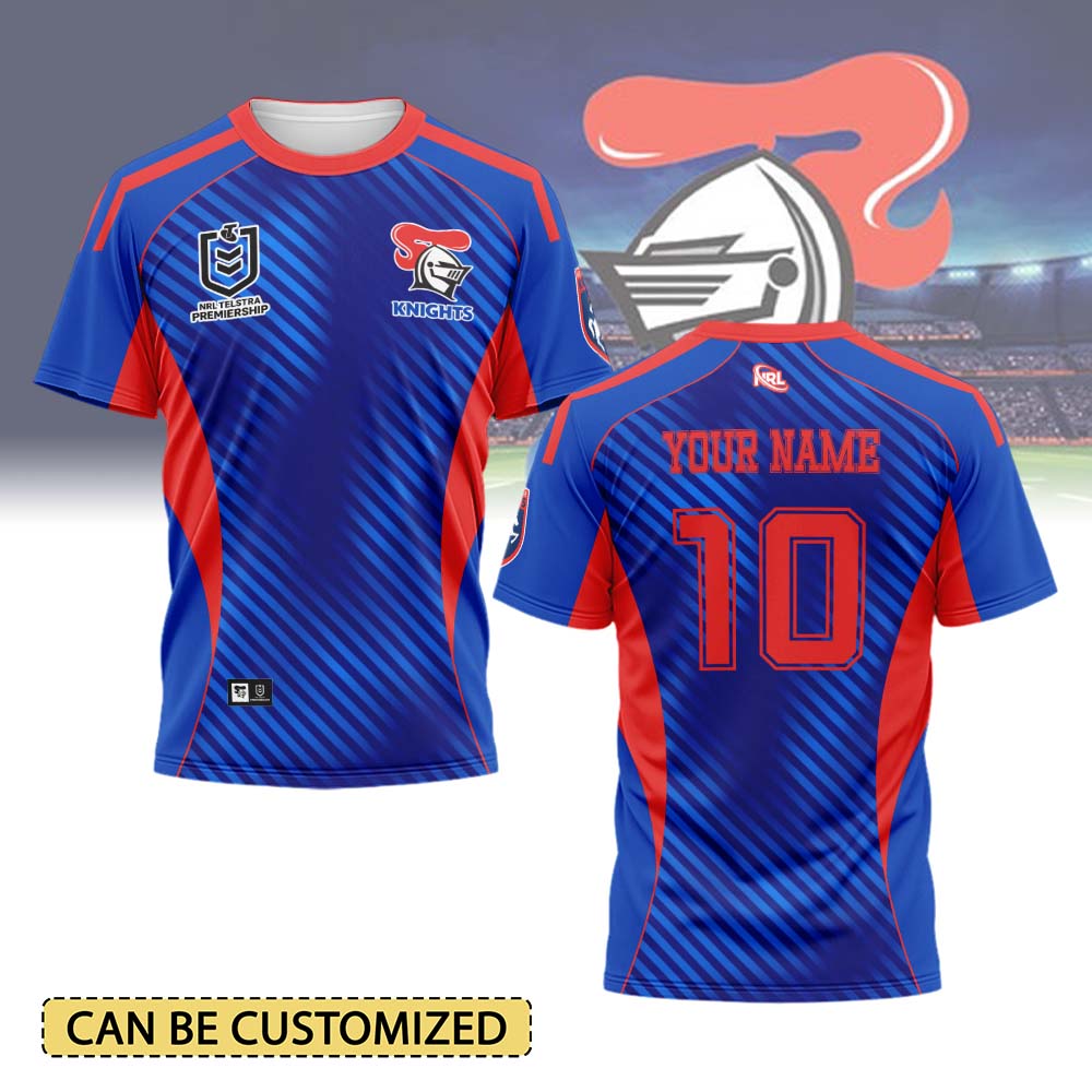 Auspiritmerch Newcastle Knights Personalized T Shirt Gift For Fans