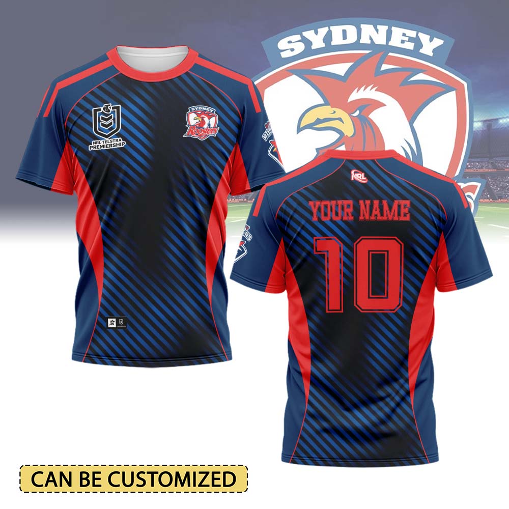 Auspiritmerch Sydney Roosters Personalized T Shirt Gift For Fans